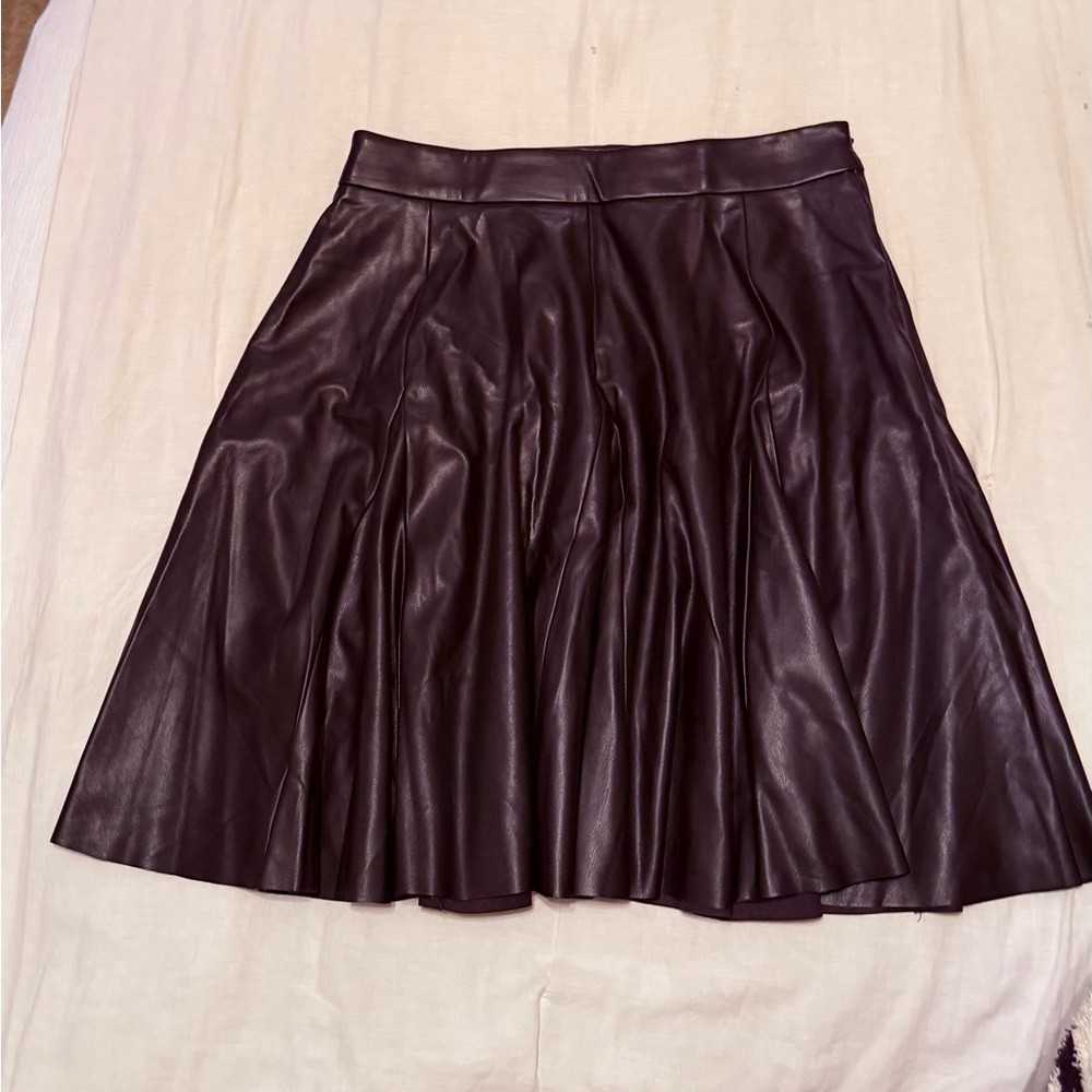 Banana Republic: Vegan Black Leather Skirt